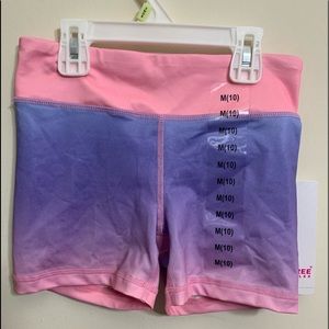 LILAC ,LIGHT BLUE , AND PINK ELASTIC SHORTS